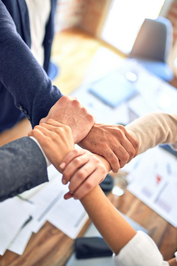 Business partners working together